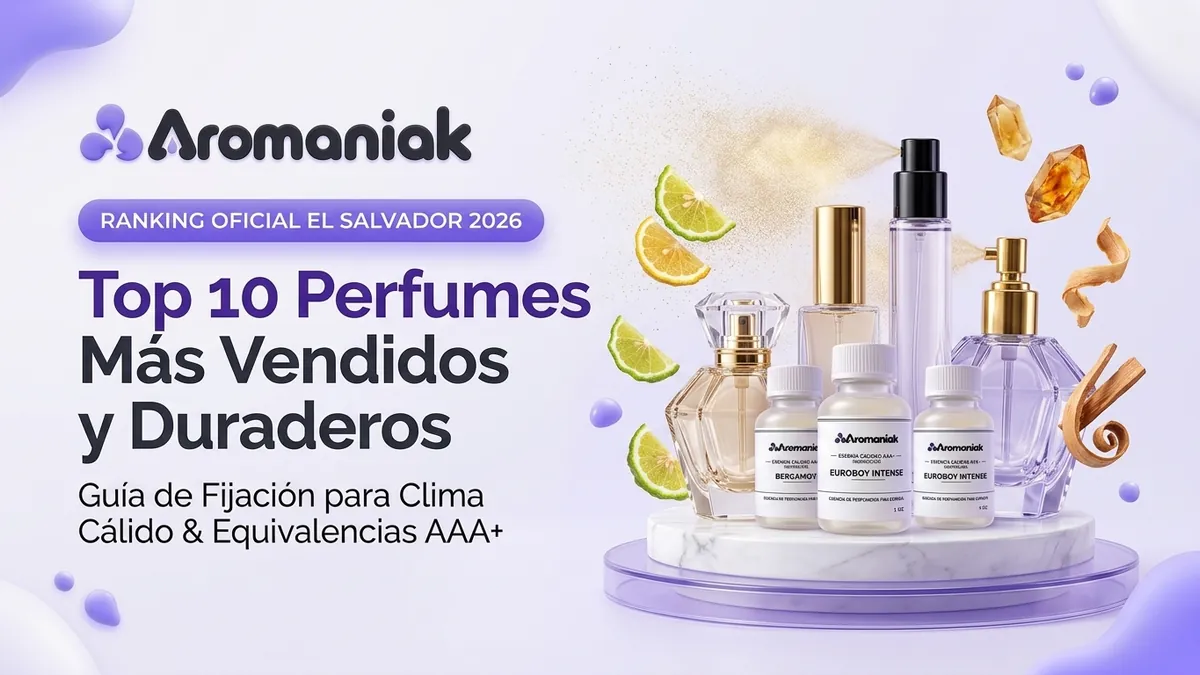 Los 10 Perfumes Más Vendidos y Duraderos en El Salvador (2026): Guía para el Calor y Equivalencias AAA+